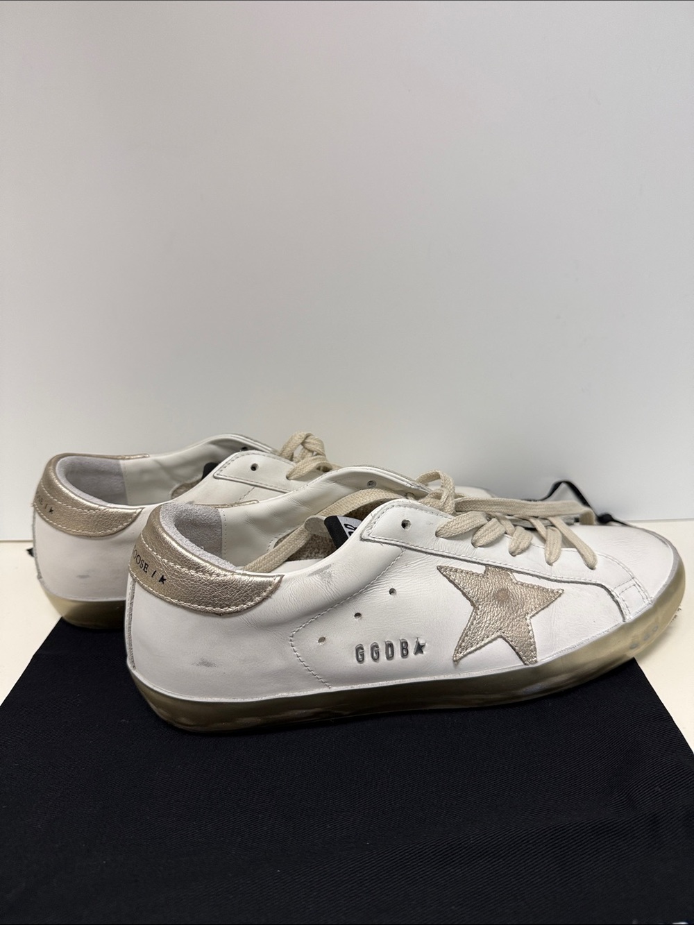 Women's Golden Goose Super-Star sneakers white / gold, size 40, excellent condit - Picture 5 of 14